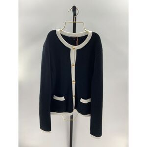 Quince Black and White Women's Sweater